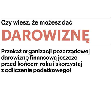 Darowizna na rzecz Kultury 2016